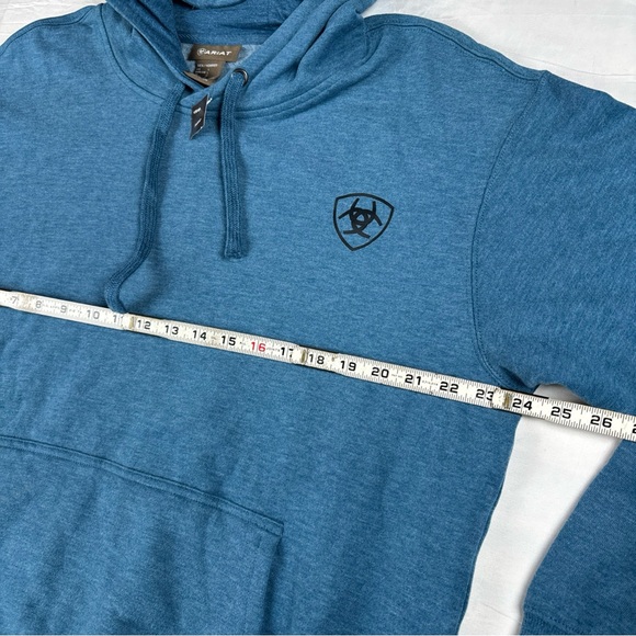 Ariat Men's Blue Hoodie Large - Picture 7 of 8